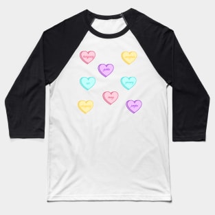 Aesthetic Ateez Loveheart Stickers Baseball T-Shirt